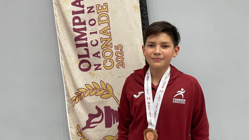 SONORA GANA BRONCE EN TENIS DE MESA EN LA OLIMPIADA NACIONAL 